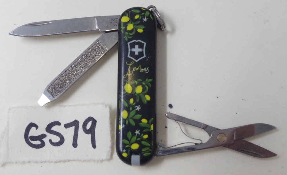 Victorinox Swiss Army Knife Classic Limited Edition LEMONS Yellow 58mm Mini Tool