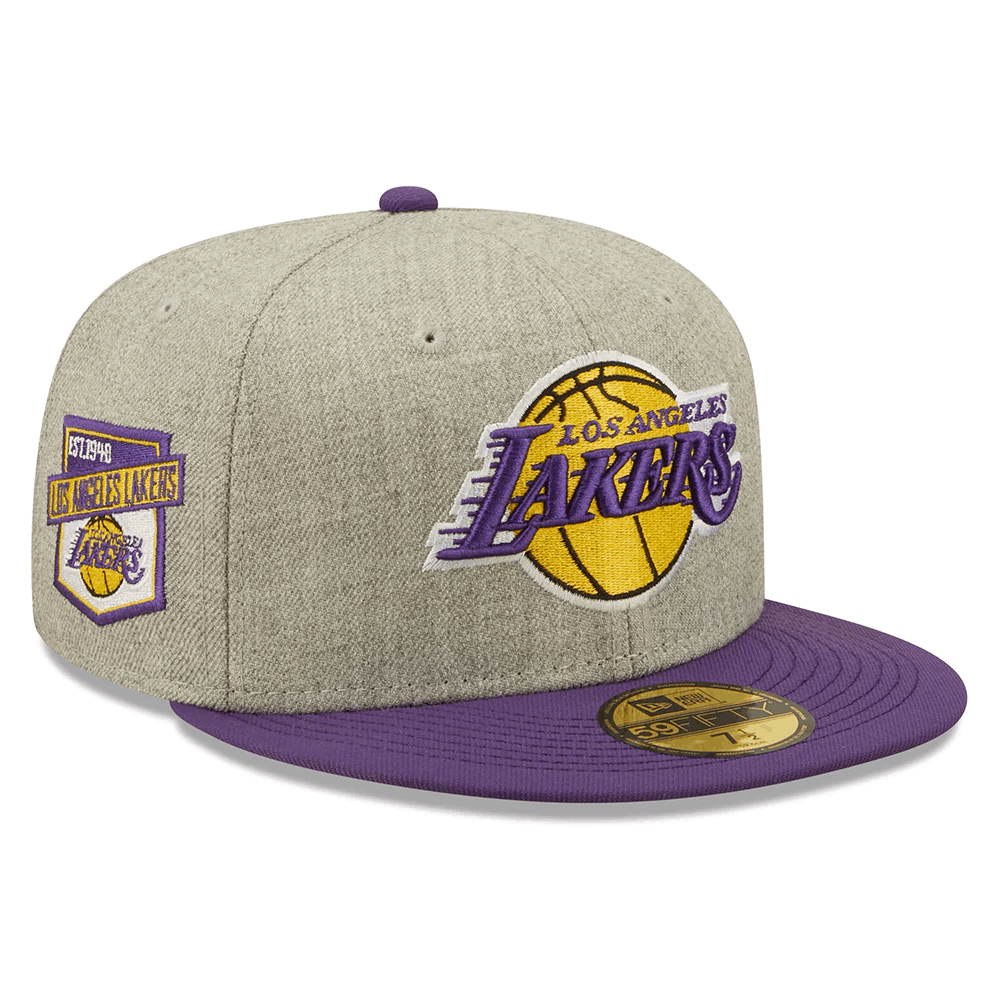 New Era Los Angeles Lakers 59FIFTY Fitted Hat Cap Size 7 1/2