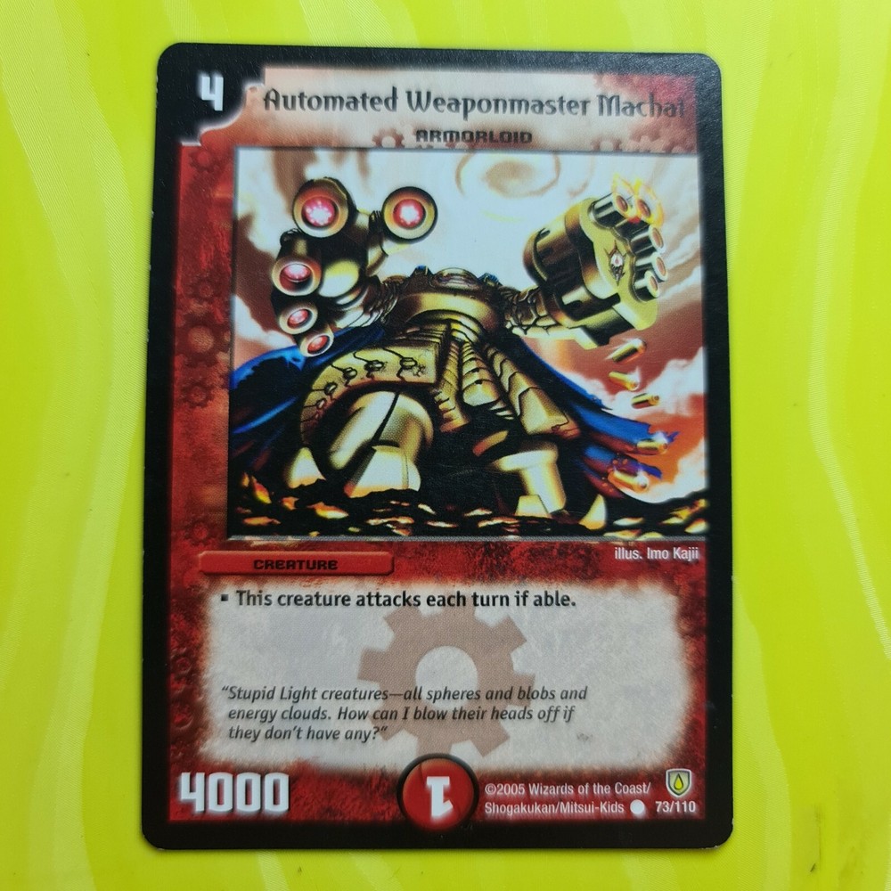 Automated Weaponmaster Machai Duel Masters DM06 Common card TCG CCG LP #159-image