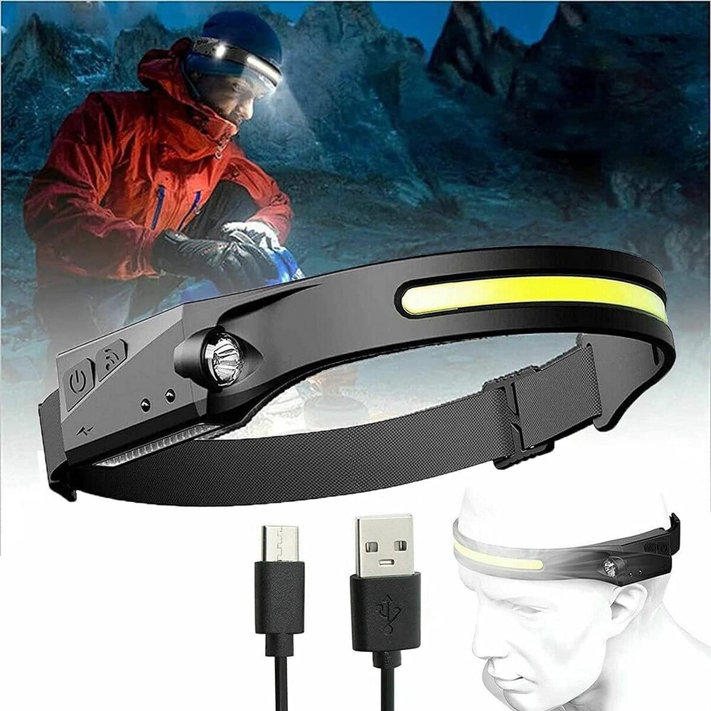 Everlyte Headlamp Rechargeable 230 Wide Beam Head Lamp Led With Motion Sensor Od