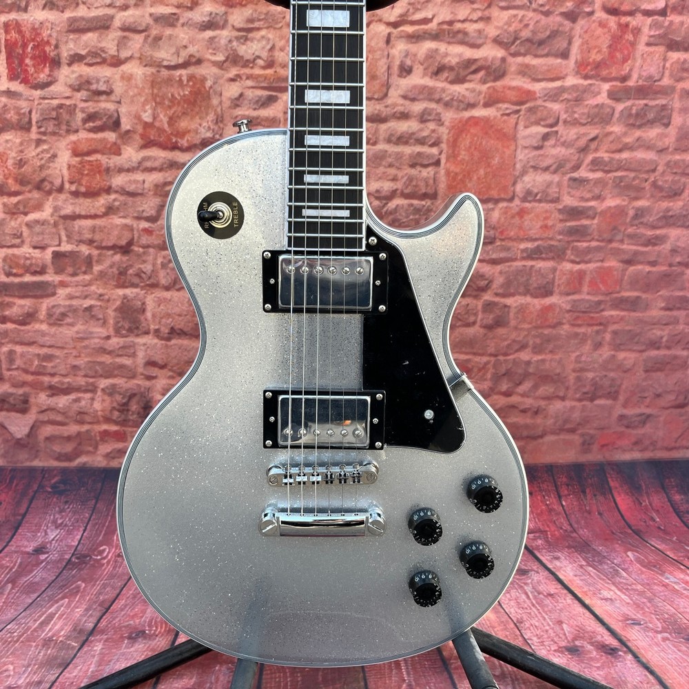 Silver grain electric guitar chrome-plated hardware HH pickup US warehouse