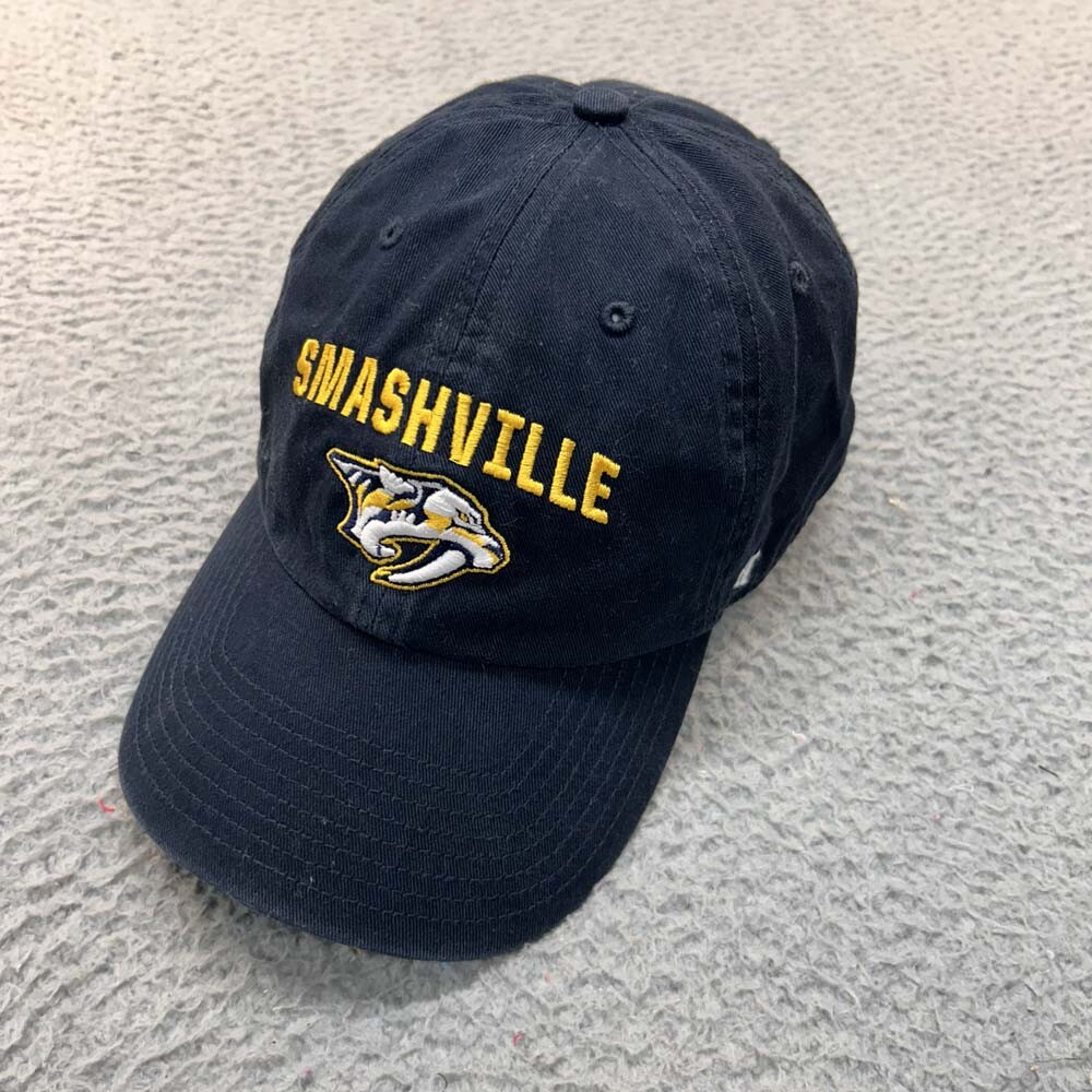 Nashville Predators Hat Cap Men One Size Strapback   47 Brand Logo Smashville