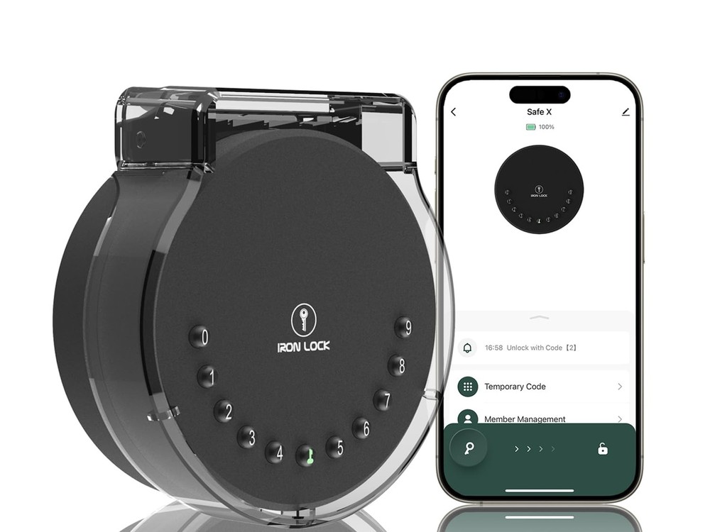 Smart Wall Mount Key Lock Box with Bluetooth & Mechanical Keyless Entry