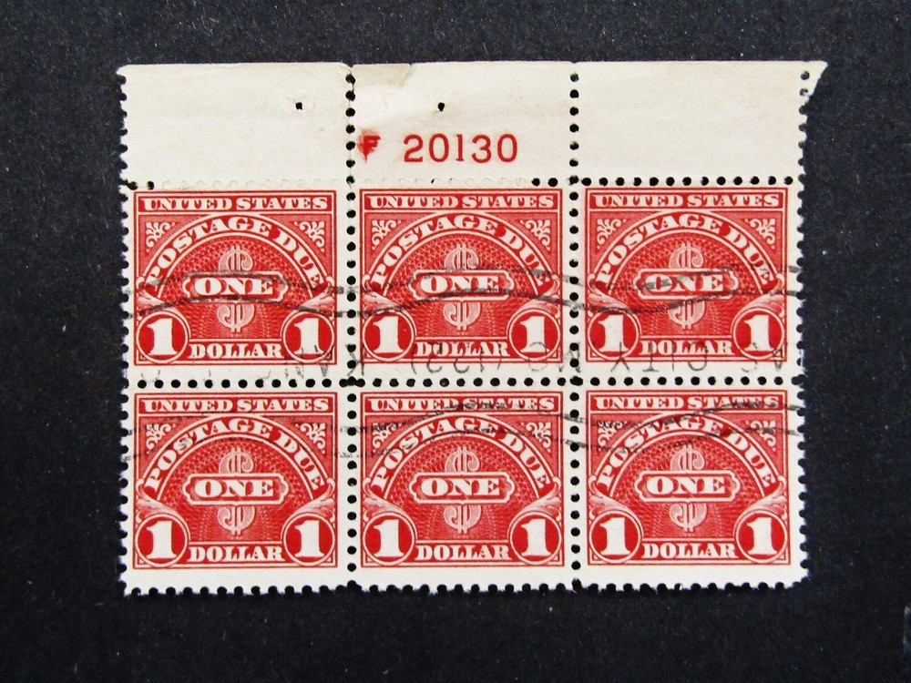 nystamps US Postage Due Plate Block Stamp # J77 Used P # Block   N22x2304
