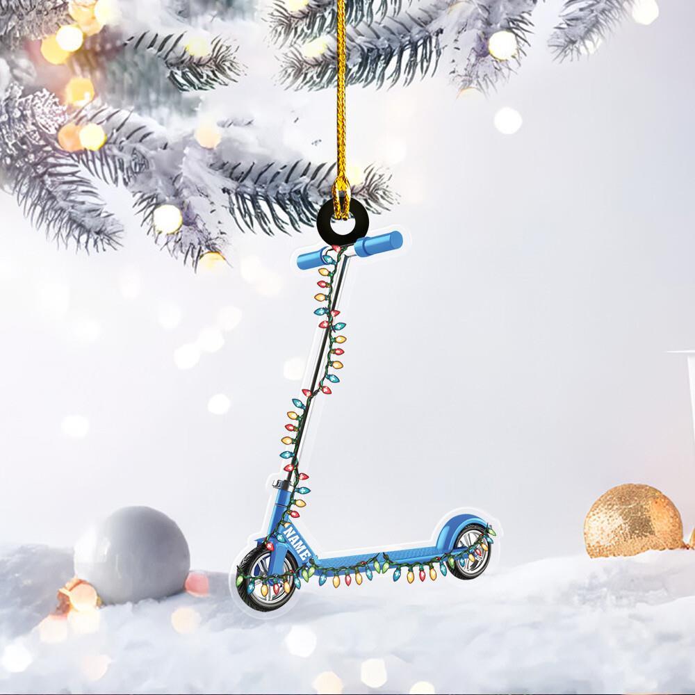 Scooter Christmas Ornament  Kid Scooter Ornament  Electric Scooter Ornament Gift