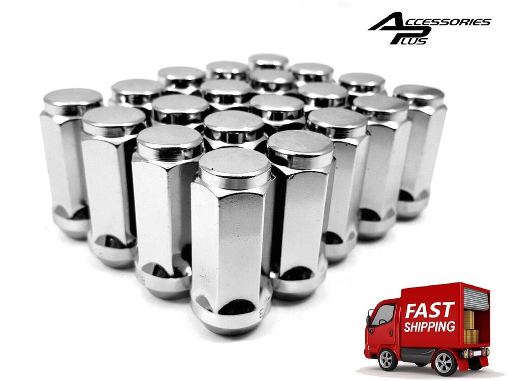 20 Pc 2002-2011 DODGE RAM 1500 CHROME AFTERMARKET SOLID WHEEL LUG NUTS # AP1910L
