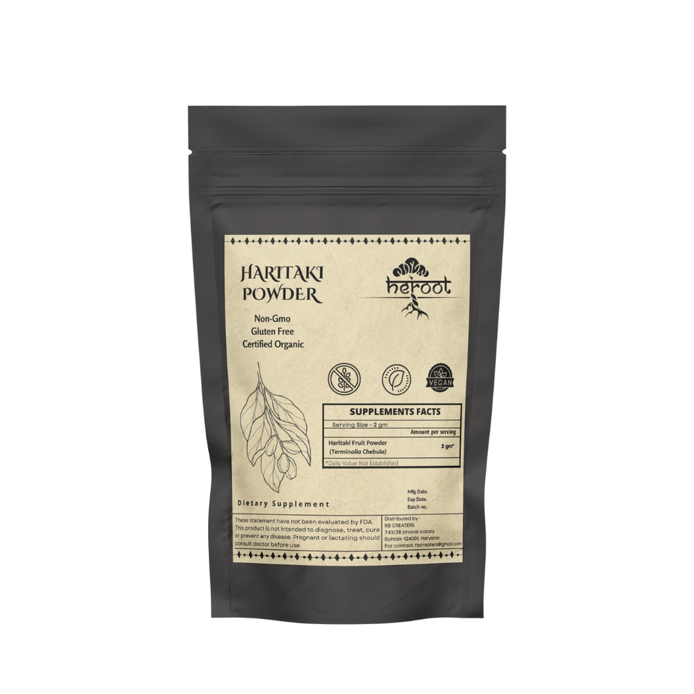 Organic Haritaki Powder Terminalia Chebula PREMIUM Harad Liver Detox Supplement