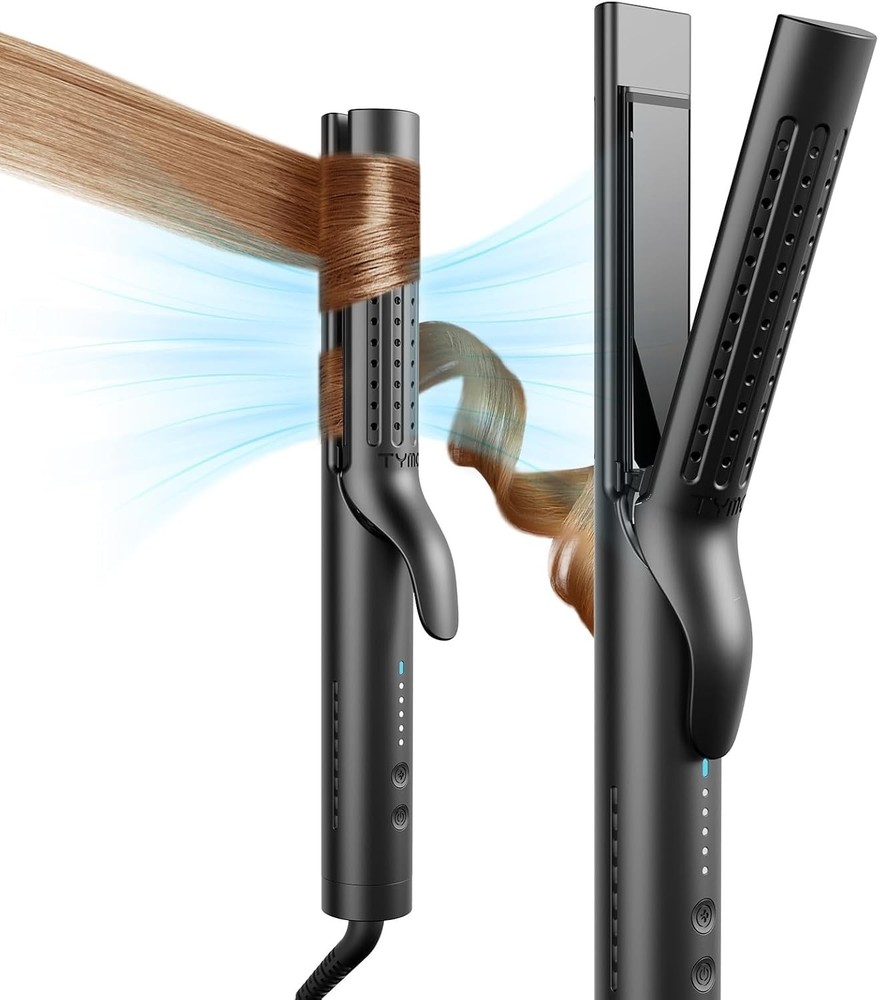 TYMO Airflow 2.0 2-in-1 Curling Iron and Hair Straightener with Advanced Styling Technology