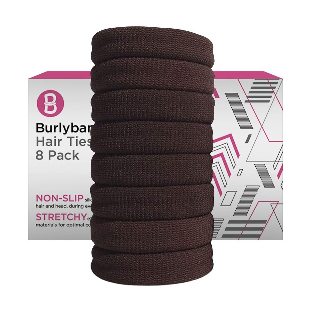 Burlybands Large Hair Ties for Thick Heavy or Curly Hair No Slip No Damage