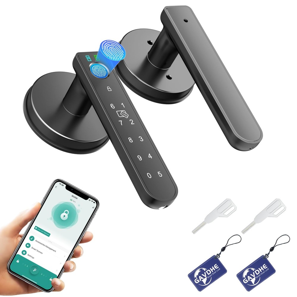 Smart Keyless Fingerprint Door Lock with Biometric Entry  