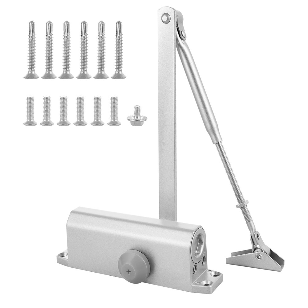Automatic Door Closer for Home Adjustable Spring Hydraulic Door Closer Alumin...