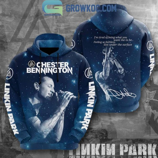 BG Linkin Park Chester Bennington I’m Tired All Over Print Hoodie 3D XS-5XL