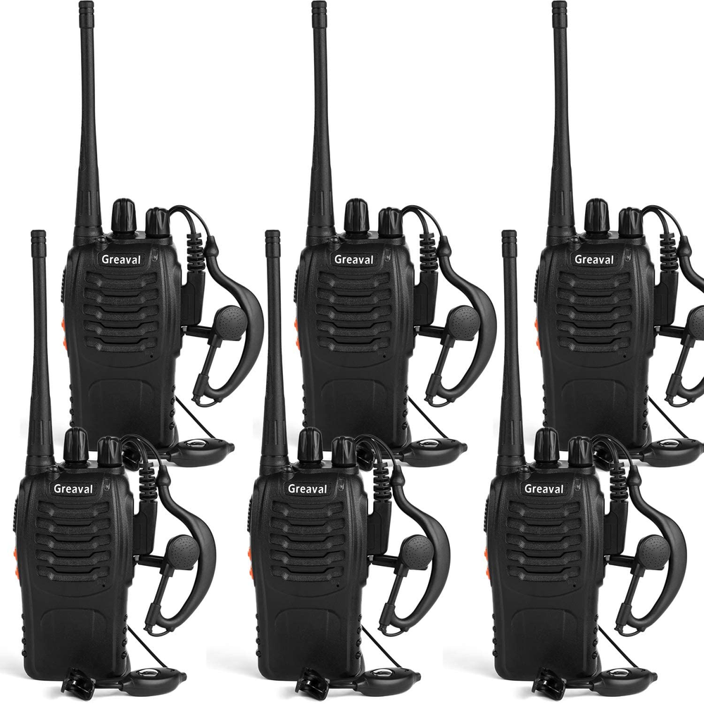Greaval Long Range Walkie Talkies Rechargeable Two-Way Radios with Earpiece, Wal