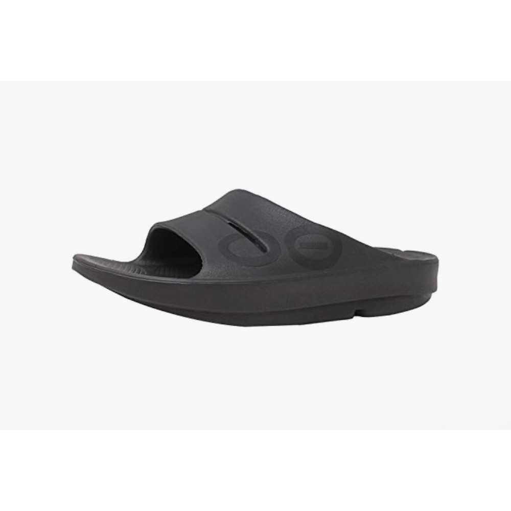 OOFOS Ooahh Sport Slide Sandal Black - Men’s Size 7, Women’s Size 9 Recovery