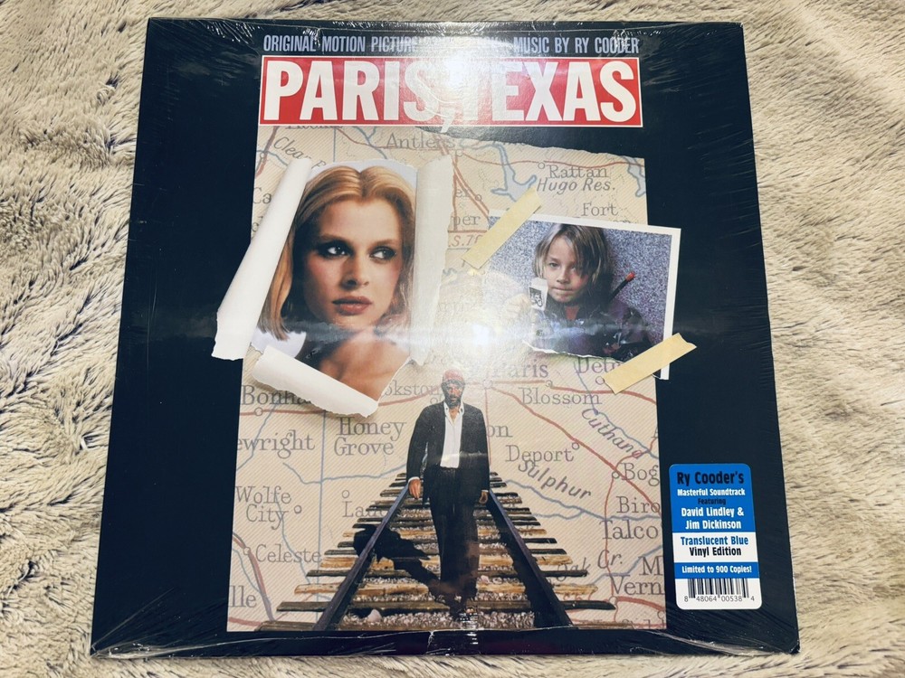 Ry Cooder - Paris Texas OST Soundtrack. Blue Vinyl LP NEW Sealed W/Hype Sticker