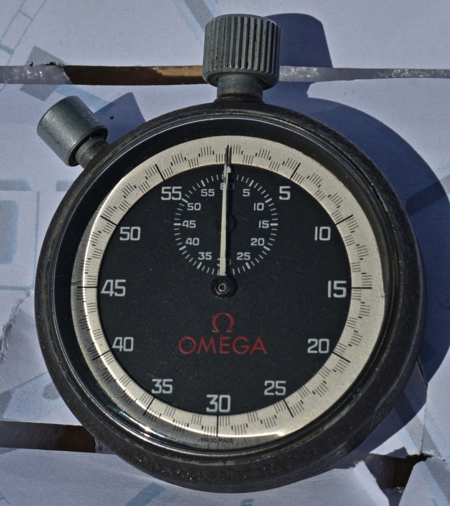 Vintage OMEGA Stopwatch Sports Race Timer Base 60 Mint Condition