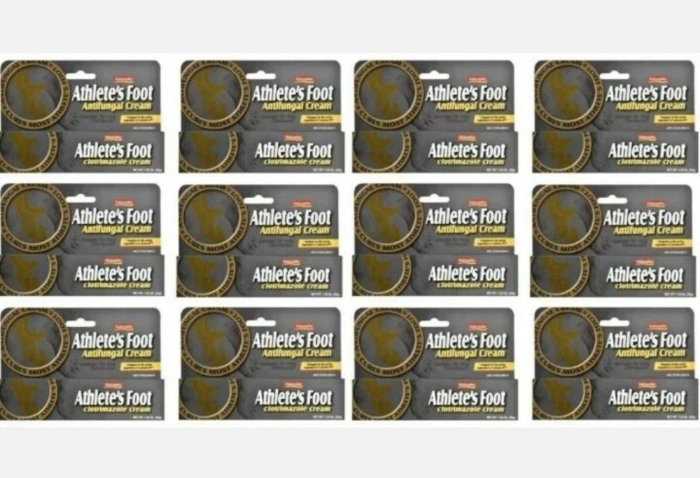 12-Pack Antifungal Medicated Cream 1.25 oz for Athlete's Foot Treatment & Relief