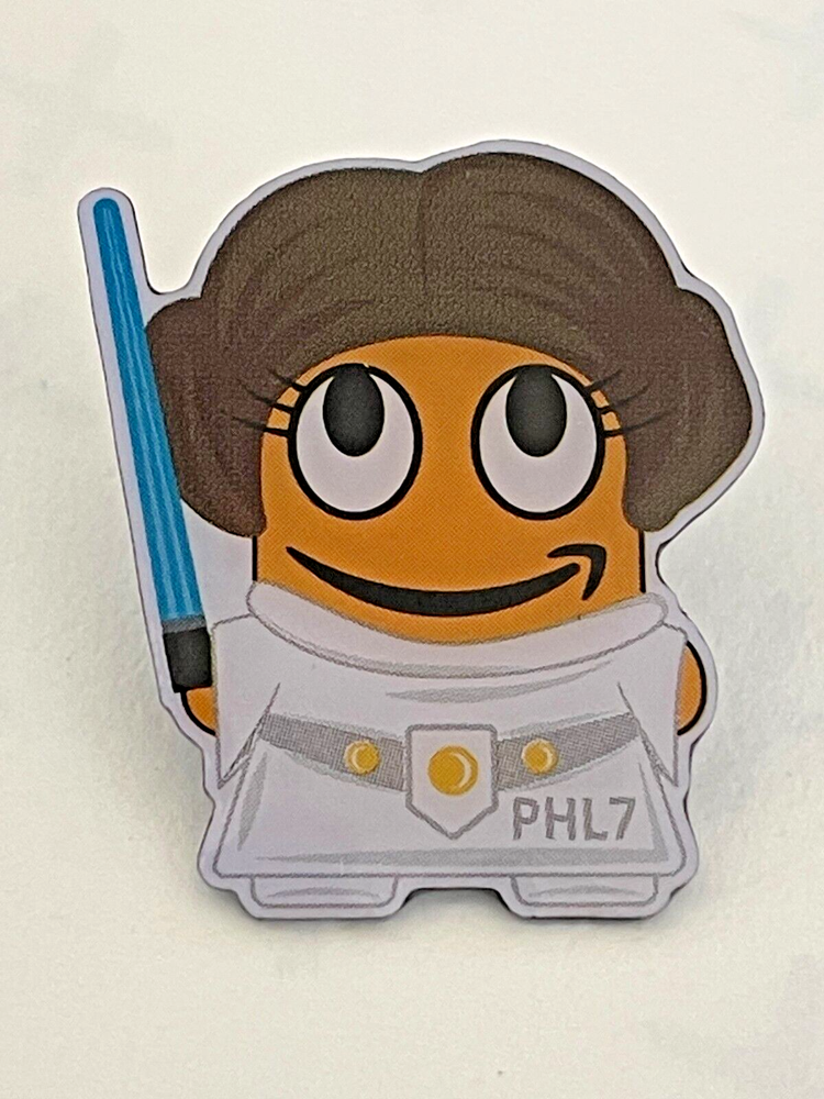 Princess Leia Star Wars Amazon employee peccy pin