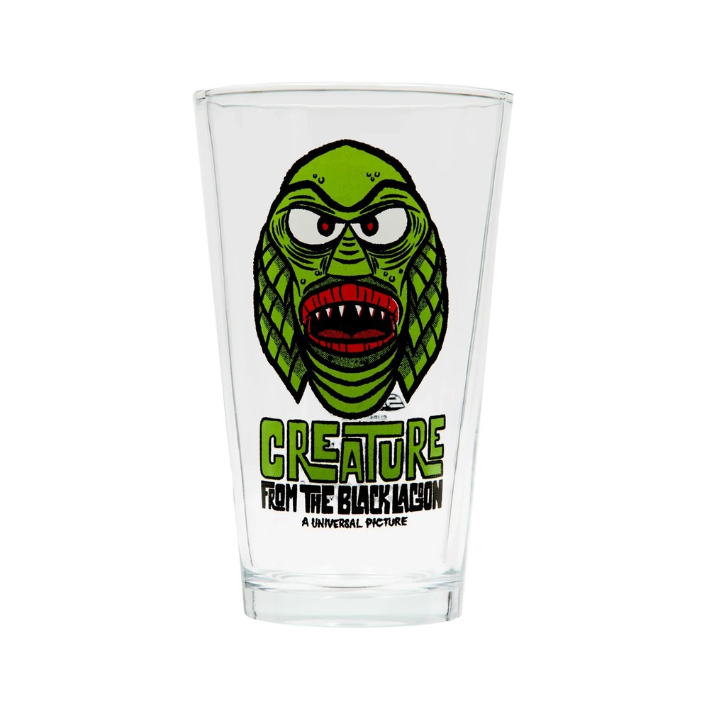 Super7 Universal Monsters Creature From The Black Lagoon Freaky Faces Pint Glass 16oz