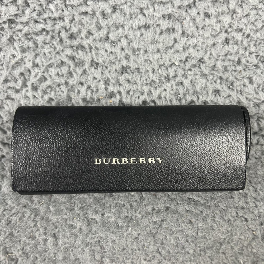 BURBERRY BLACK Eyeglasses Eyeglass Sunglasses HARD CLAM SHELL Storage Case Box