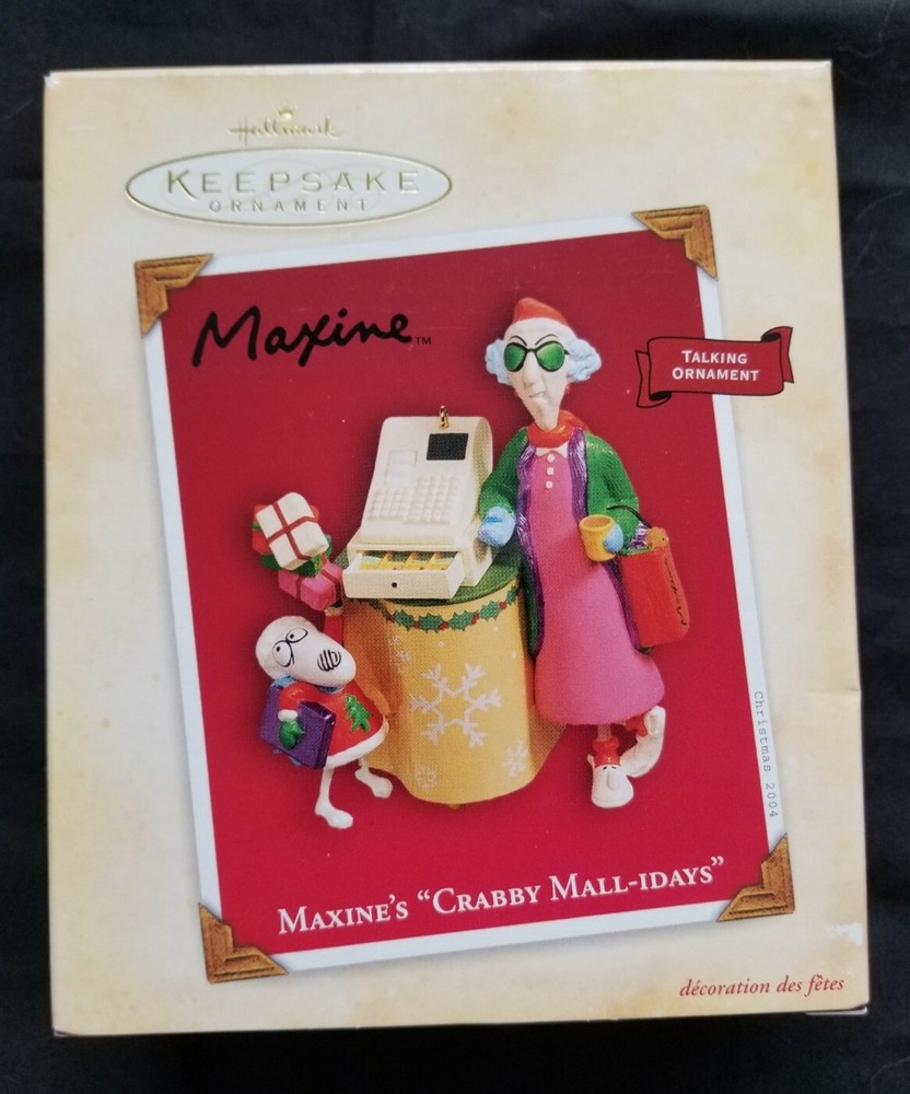 Hallmark Ornament Maxine's Crabby Mall-idays 2004 NIB