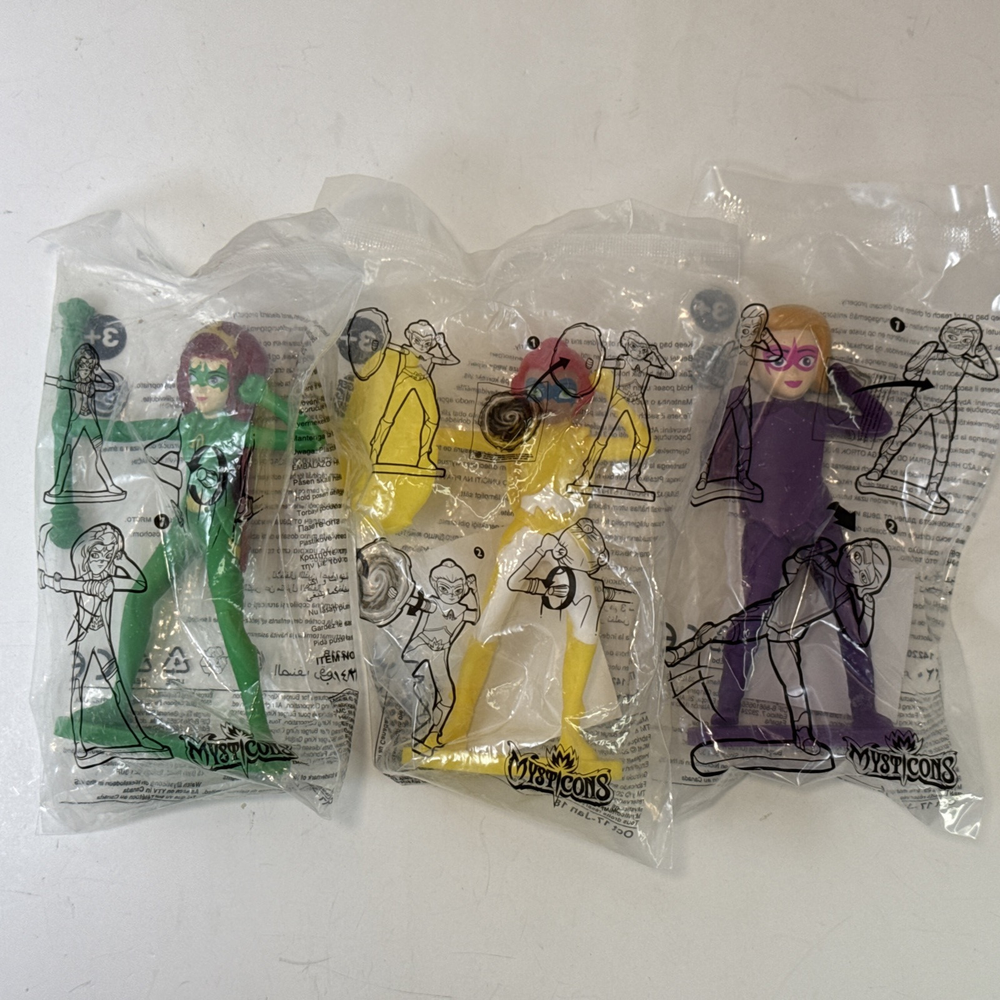 Burger King Mysticons Arkayna Piper Willowbrook Emerald 5-inch action figures new