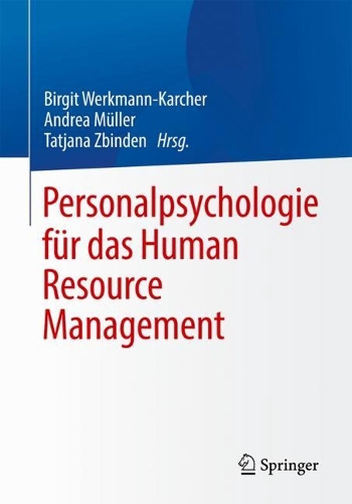 Personalpsychologie fr das Human Resource Management by Birgit Werkmann-Karcher