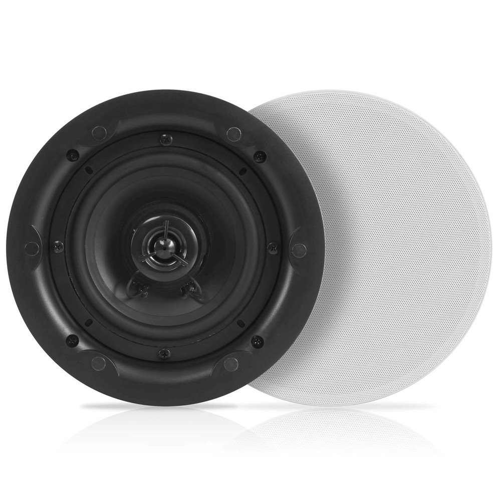 Pyle 6.5” Ceiling Wall Dual Speakers - 2-Way Full Range Stereo Sound (Pair)...