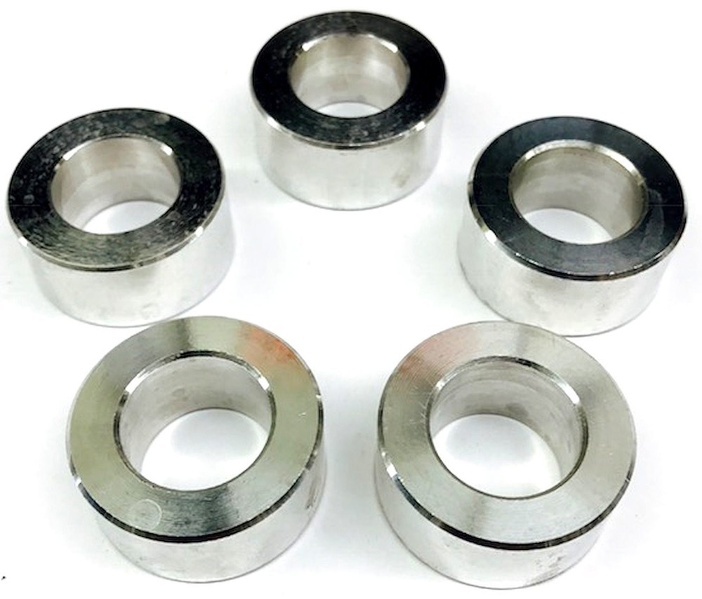 Collector Tethers 7005-375P Billet Aluminum Lug Nut Spacer Washers 3/8 Thick Pol