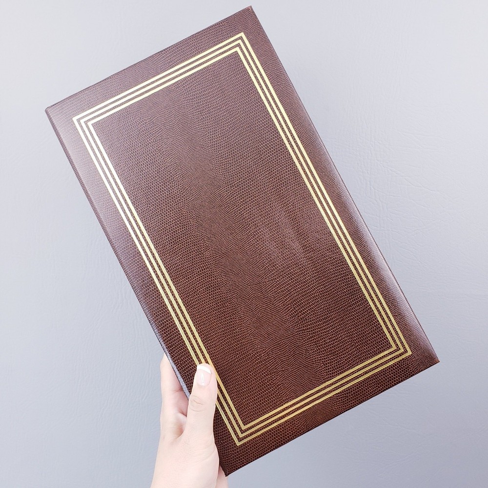 Vintage 1980s Slimline Photo Album Holds 4x6 Pictures American Family Memory Library  