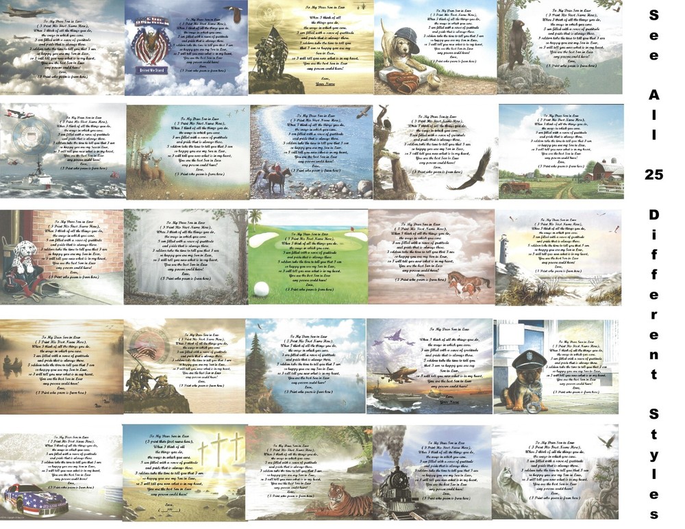 Custom Personalized Poem Gift for Your Son-in-Law – 25 Unique Styles-image