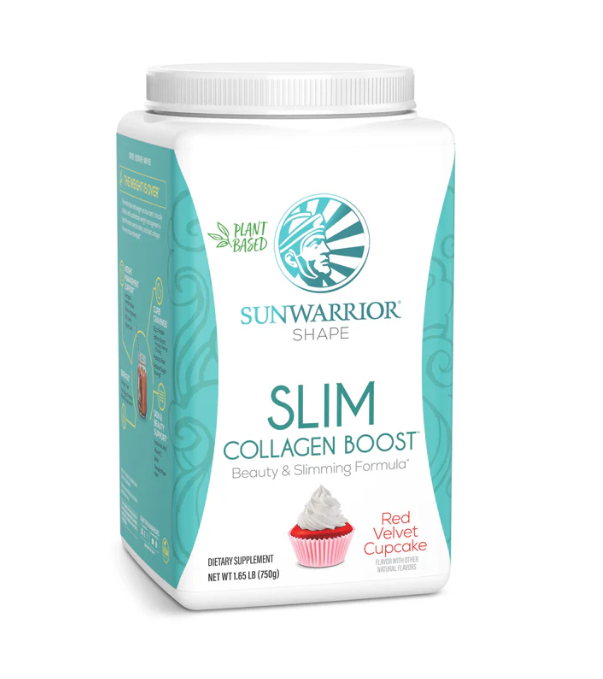 Sunwarrior SLIM Collagen Boost Red Velvet Vegan Gluten Free Keto Protein Shake