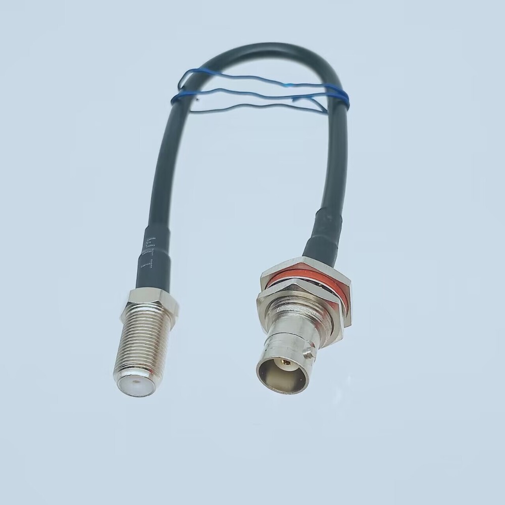 BNC female bulkhead to F Jack Radio Antenna Coaxial RG58 Pigtail 1-16FT Cable