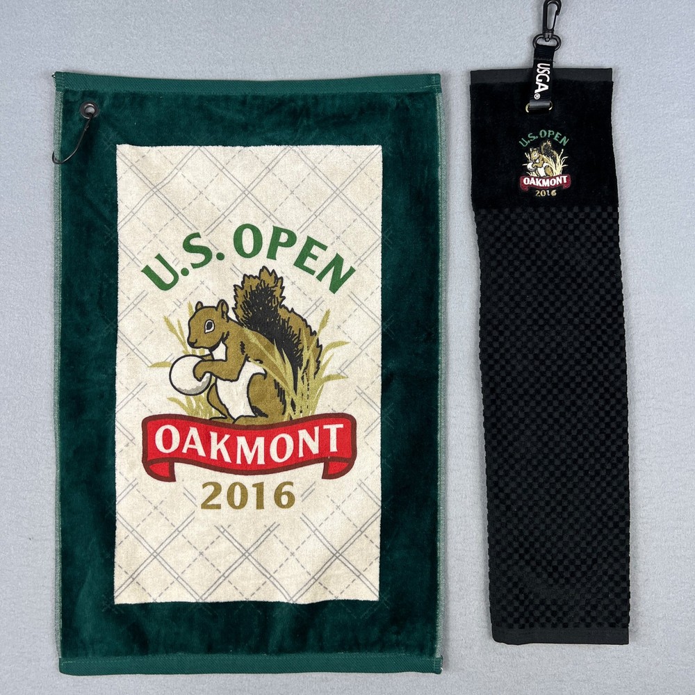 2016 US Open Oakmont Golf Towel Set USGA Official Memorabilia Golfing