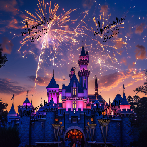 Disneyland Digital Art Wallpaper Background for Desktop-image