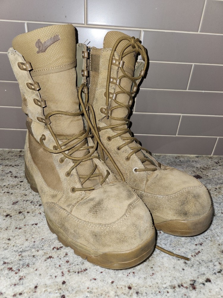 Danner Desert TFX Rough-Out Mens Size 11.5 Hot Tan 8-Inch Military Boots Coyote