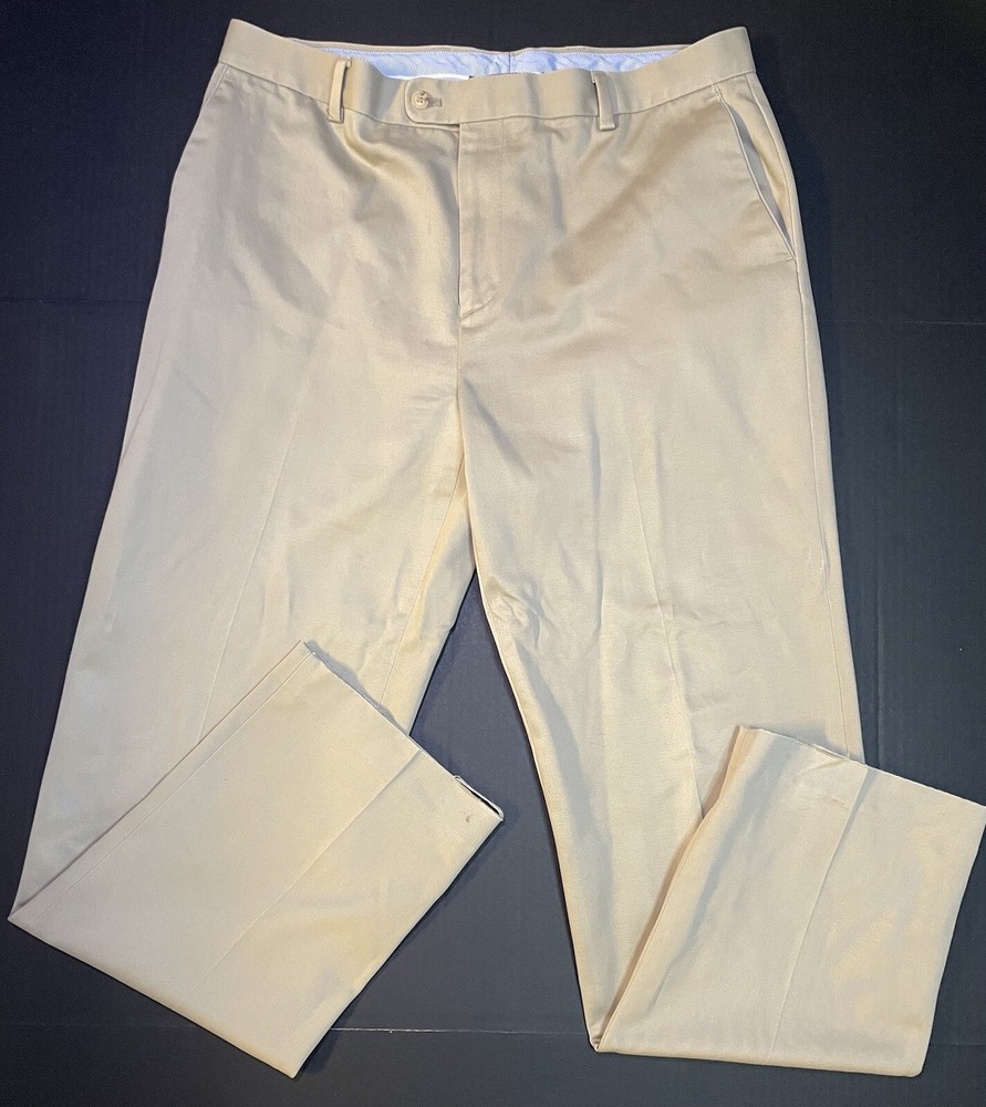 Kirkland Signature Mens Classic Fit No Iron Comfort Pants 36x34 Used