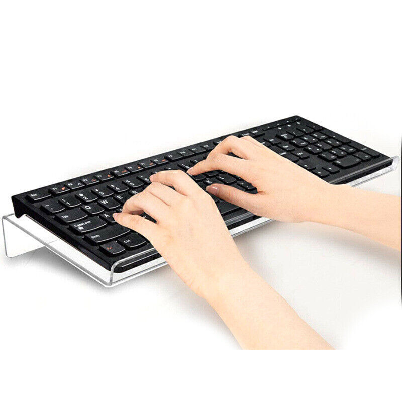 Transparent Tilted Keyboard Stand for PC Laptop Home Office Use