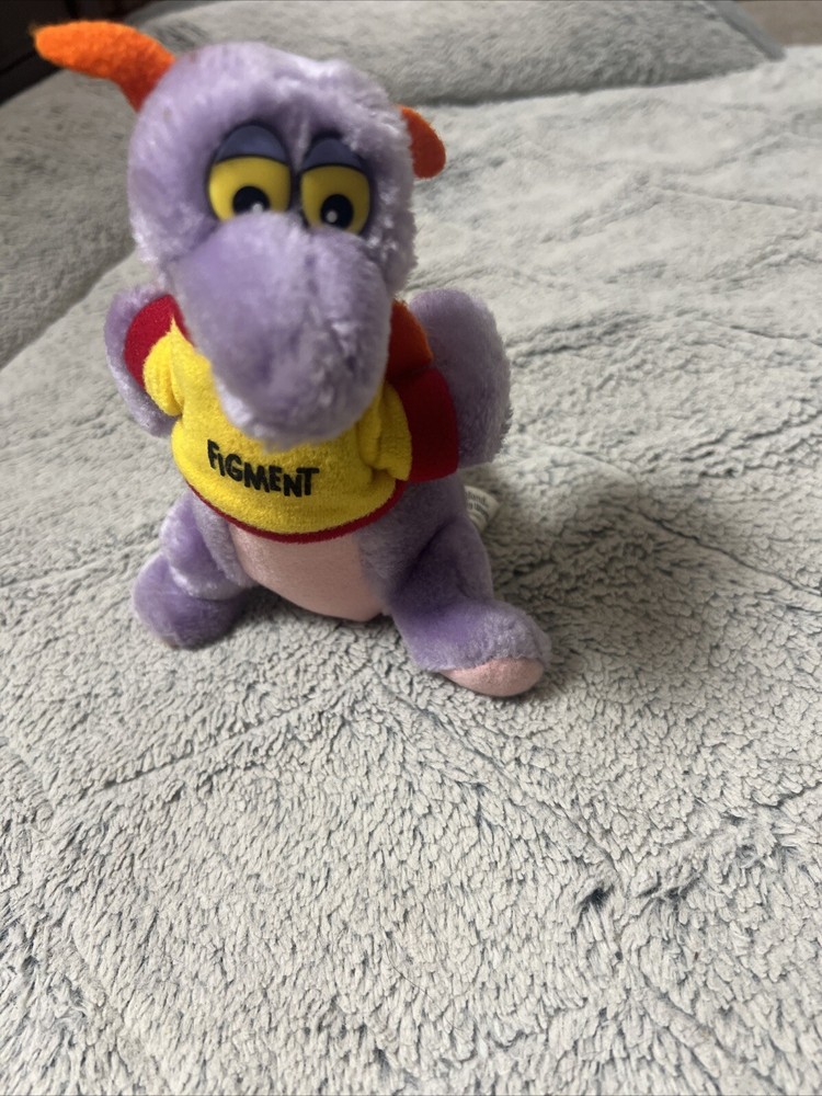 Vintage 1982 Figment Purple Dragon Plush 7