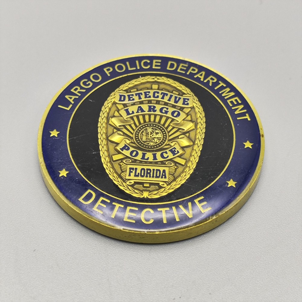 Largo Florida Police Department Investigative Services Division Detective Coin
