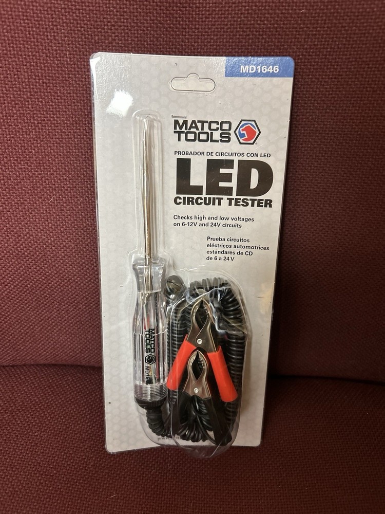 Matco Tools 6-12V & 24V LED Circuit Tester New Sealed