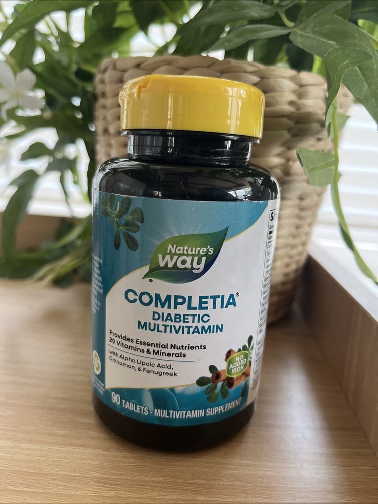 Nature's Way, Completia, Diabetic Multi-Vitamin, 90 Tablets Exp 09/25