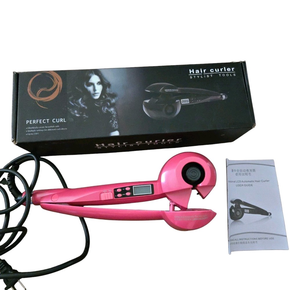 Pink Retro Perfect Curl Stylist Tool for Texas Big Hair
