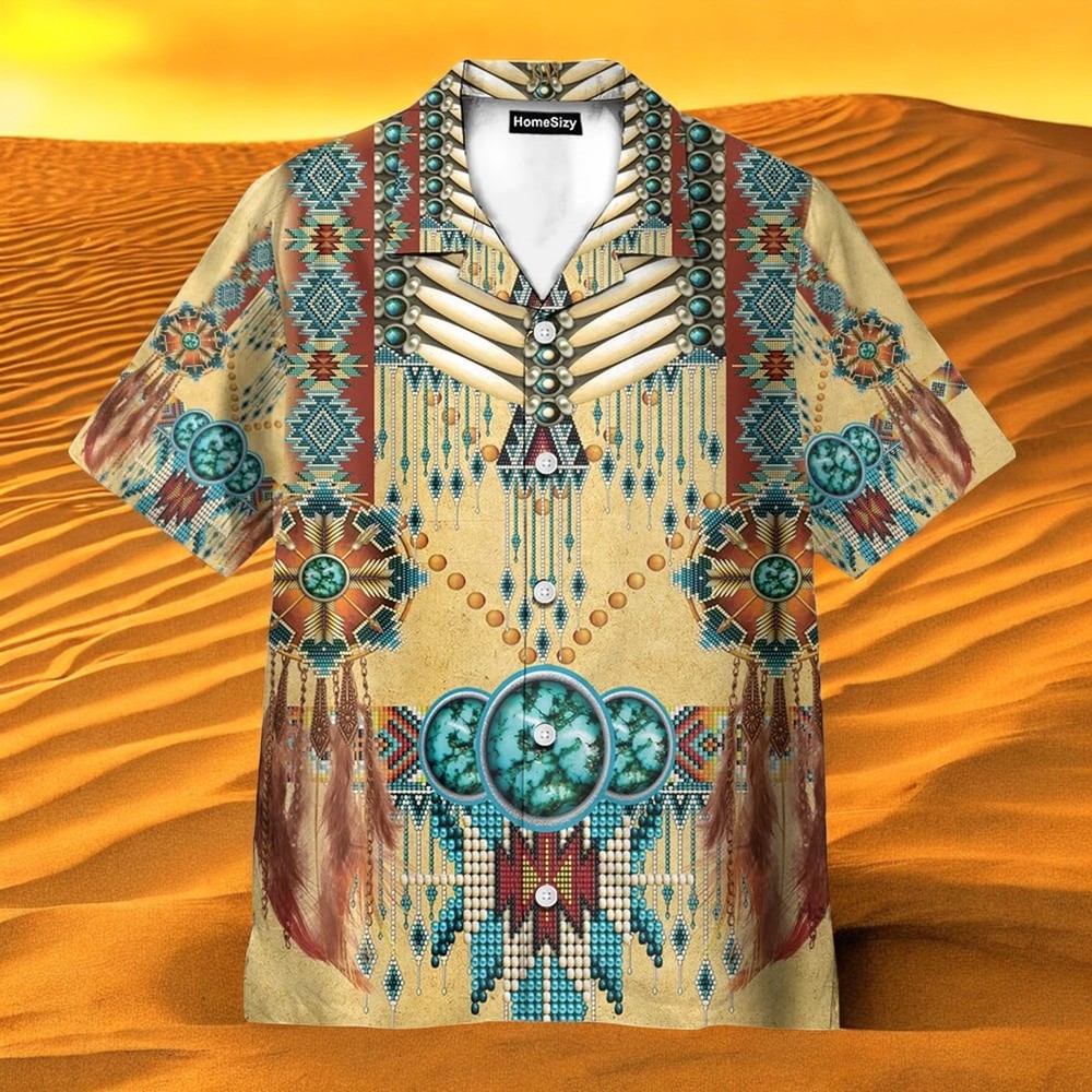 Native American Proud Edition Patriotic Hawaiian Shirt