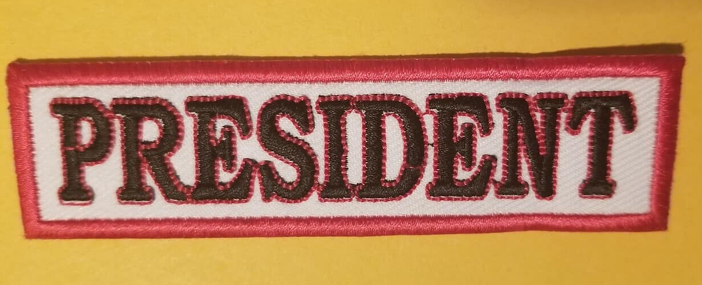 President Club Officer Embroidered Patch - Fast Worldwide Shipping