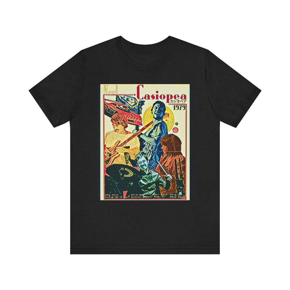 Casiopea 1979 Graphic Print Jazz Art Crew Neck Unisex Jersey Short Sleeve Tee