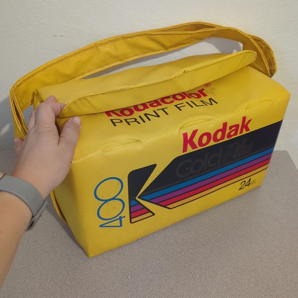 Vintage Kodak Kodacolor Gold Plus 400 Print Film Vinyl Cooler Camera Case Bag