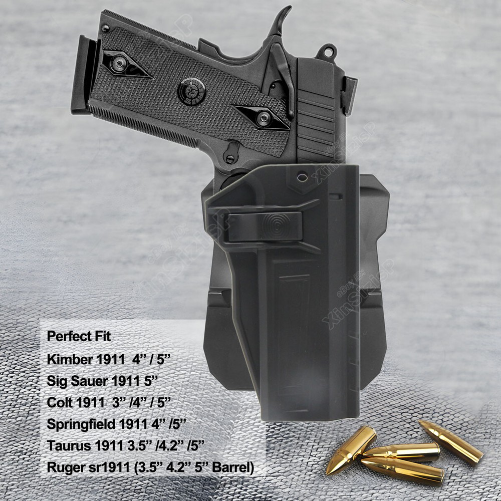 1911 Holster Fit Colt 1911 Kimber 1911 Springfield 1911 Ithaca 1911 Brown Kobra