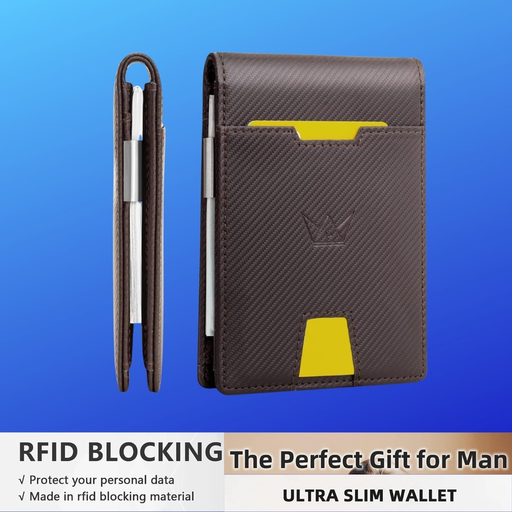 Slim RFID-Blocking Leather Wallet For Men – Stylish & Secure Card Holder  -image