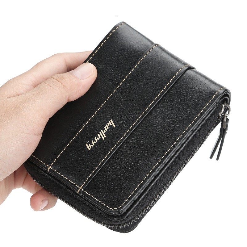 Buckle Multi-Card Wallet with Coin Pocket for Driver License and Cards